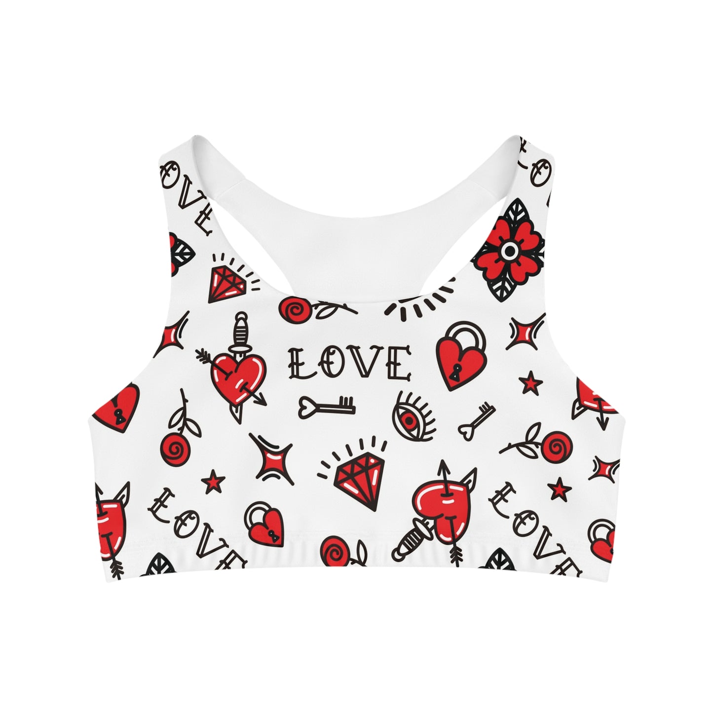Old school love Seamless Sports Bra
