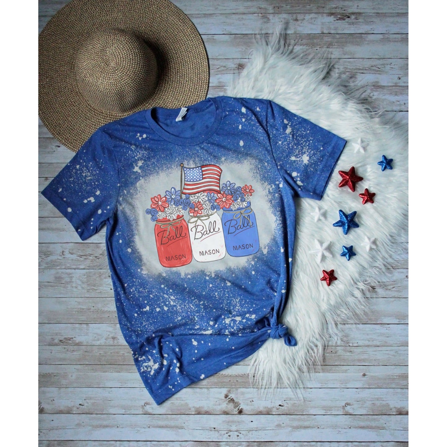 Fourth of July bleached - Graphic Tee