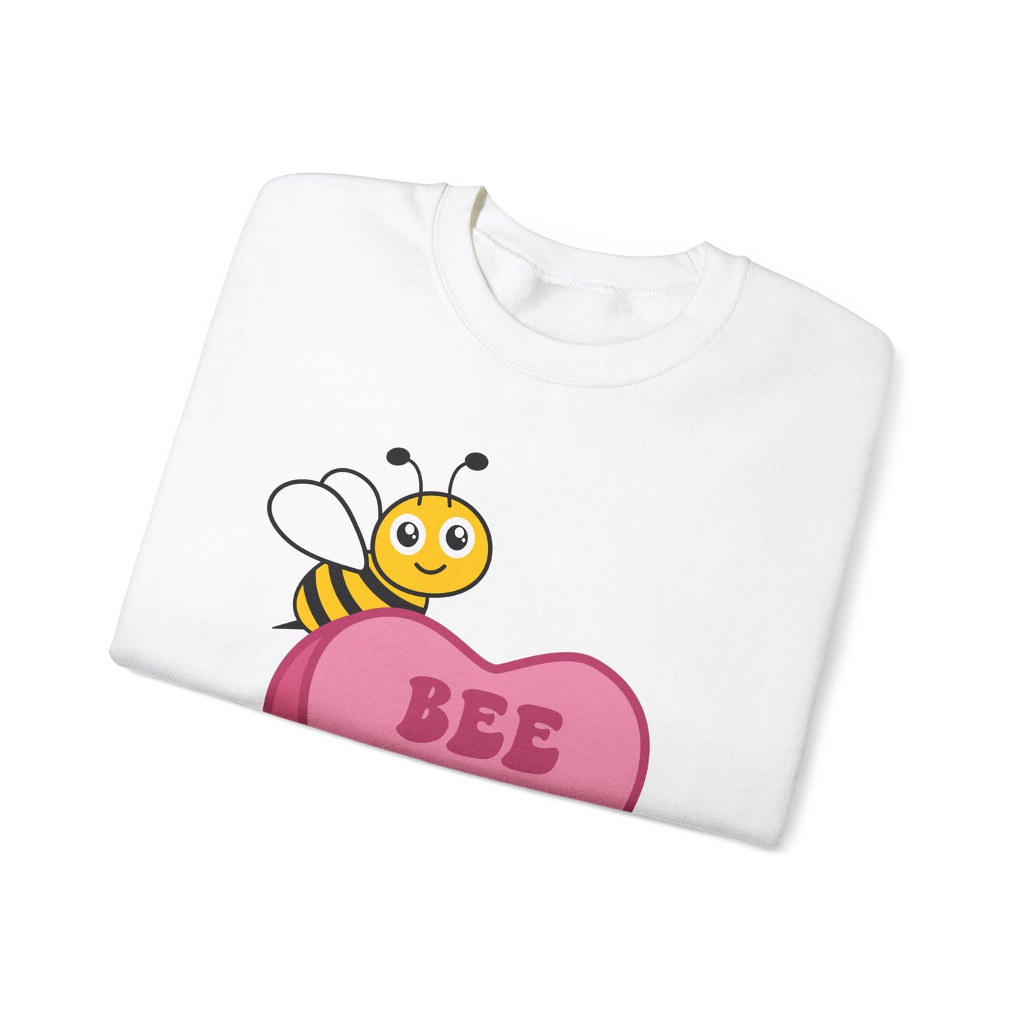 Bee Mine Candy Heart Sweatshirt, Valentines Day, Cute Bee on Conversation Heart, Be Mine, Valentines sweater, Gift for her, trendy shirt