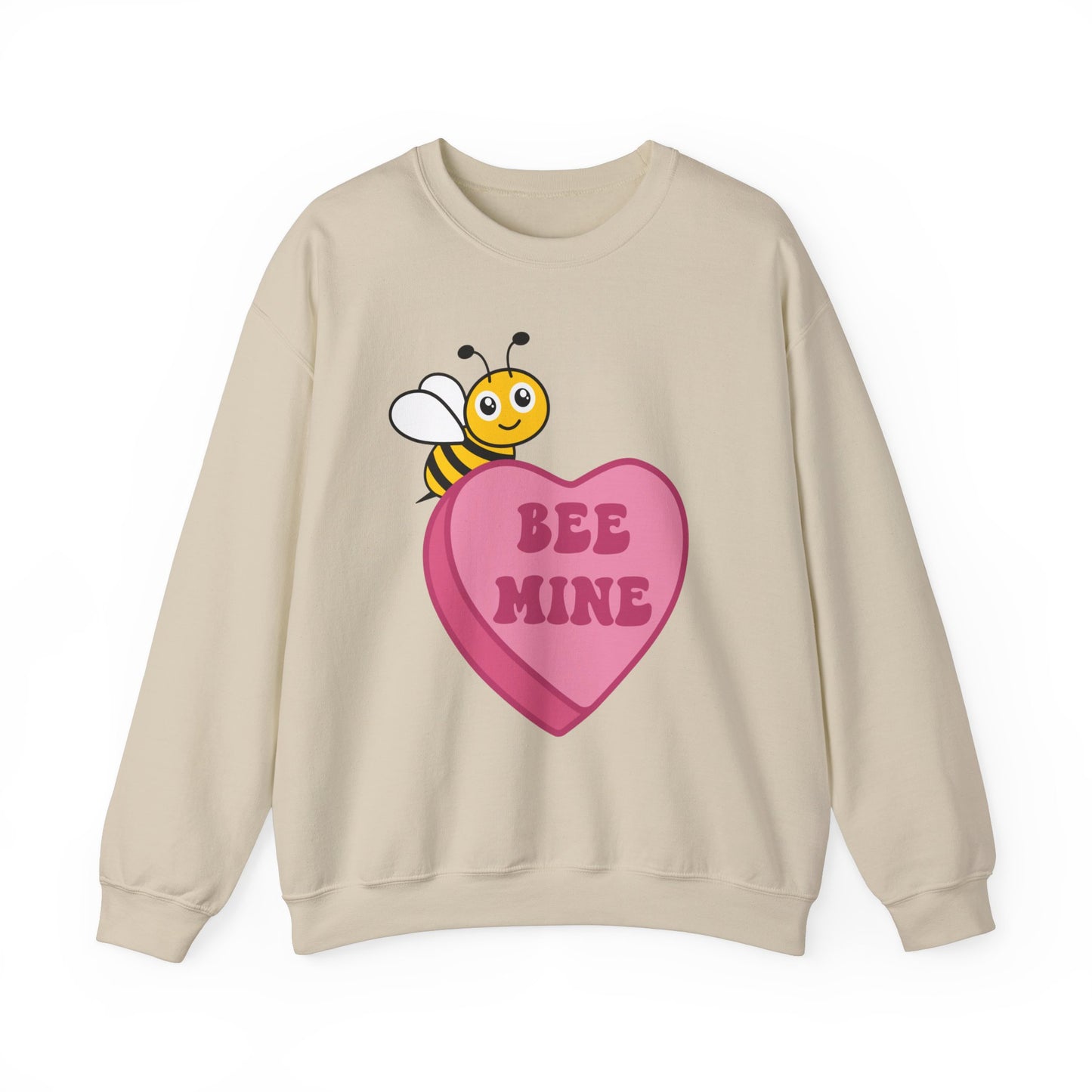 Bee Mine Candy Heart Sweatshirt, Valentines Day, Cute Bee on Conversation Heart, Be Mine, Valentines sweater, Gift for her, trendy shirt