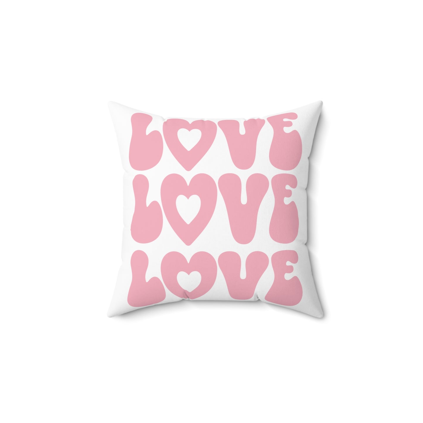 Valentines Day Pink Checkerboard Love Pillow, Cute Pillow, Valentines Day Decor, Love, Gift for wife, girlfriend, mother, Trendy Pillow Pink