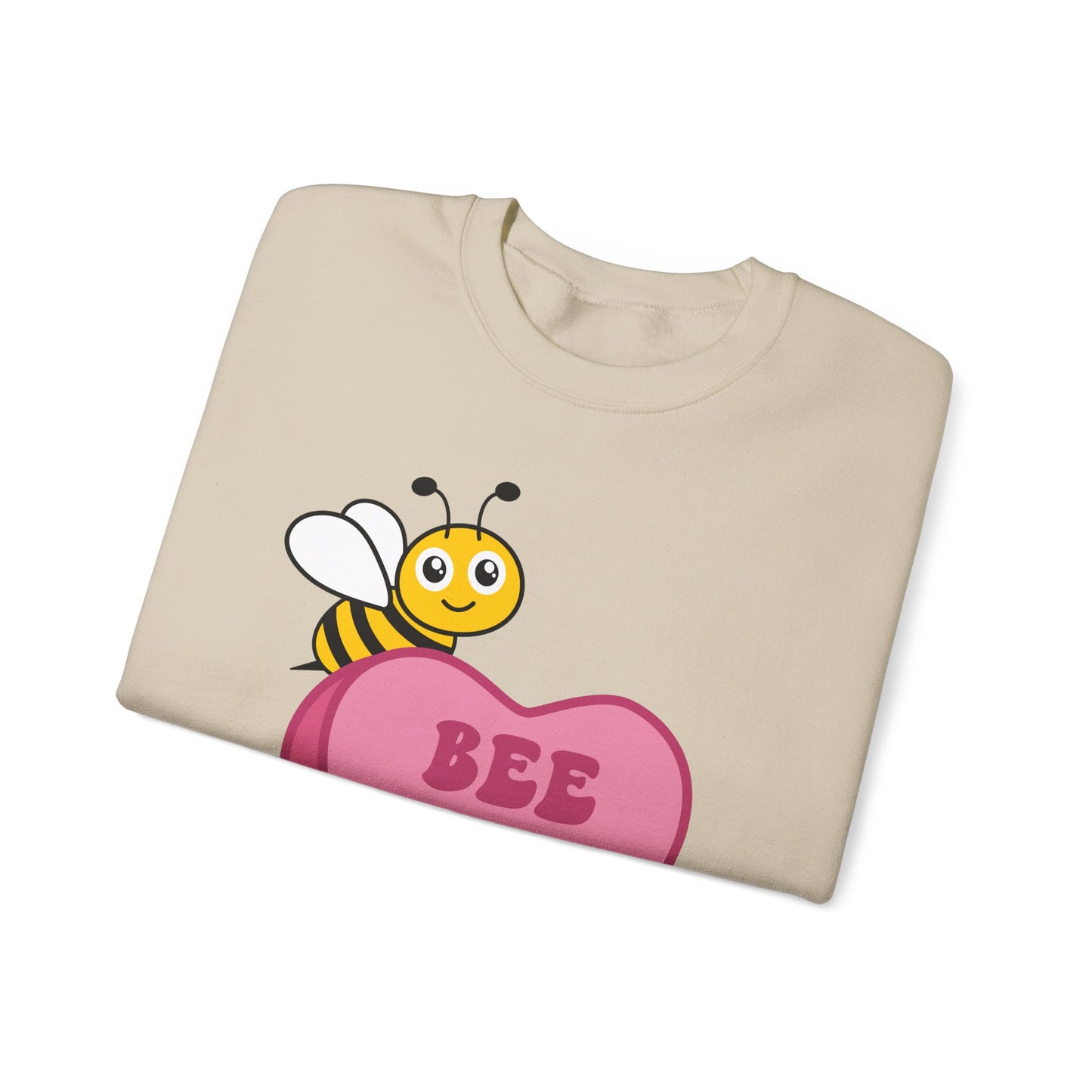 Bee Mine Candy Heart Sweatshirt, Valentines Day, Cute Bee on Conversation Heart, Be Mine, Valentines sweater, Gift for her, trendy shirt