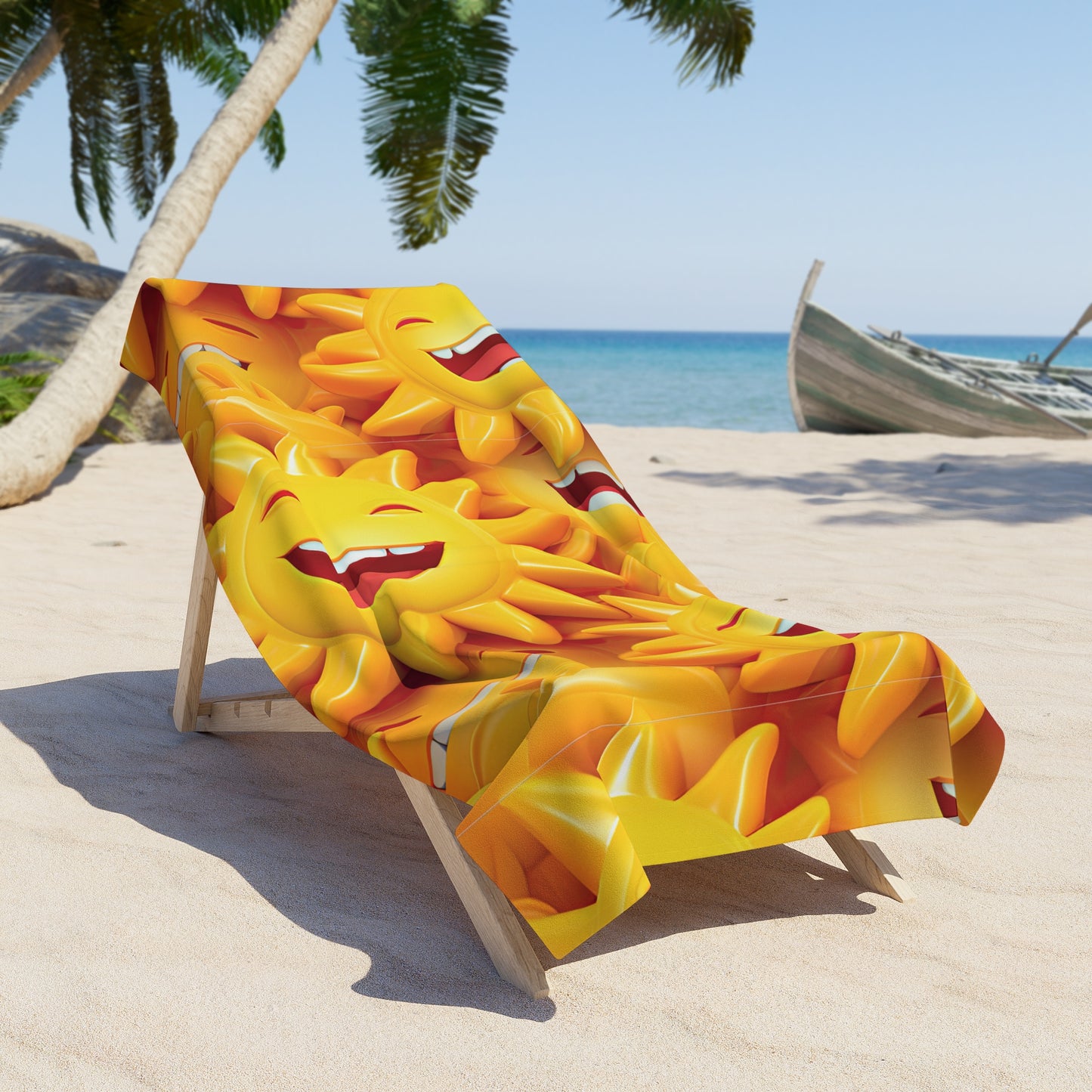 Happy Sunshine Beach Towel