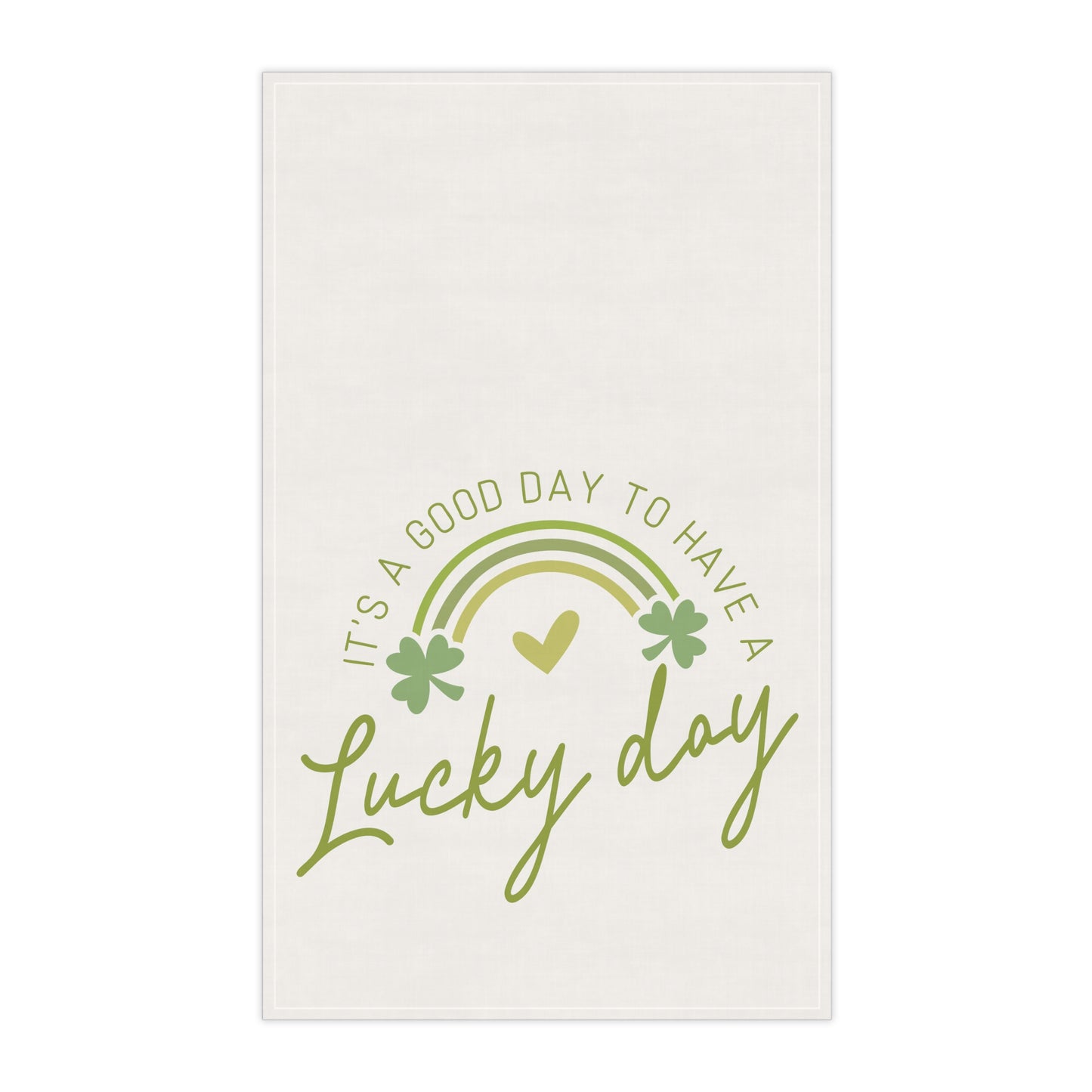 Its a good day to have a Lucky Day, Super cute St.Patricks Day Kitchen Towel