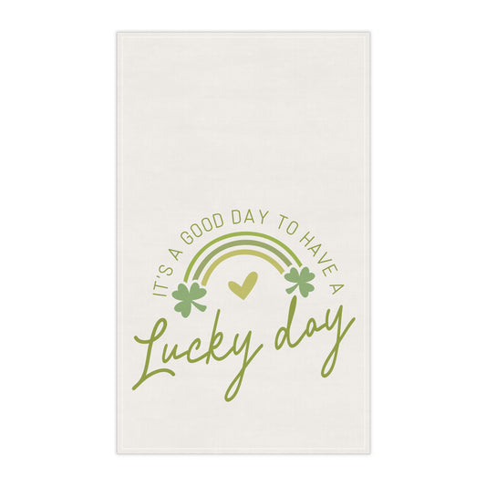 Its a good day to have a Lucky Day, Super cute St.Patricks Day Kitchen Towel