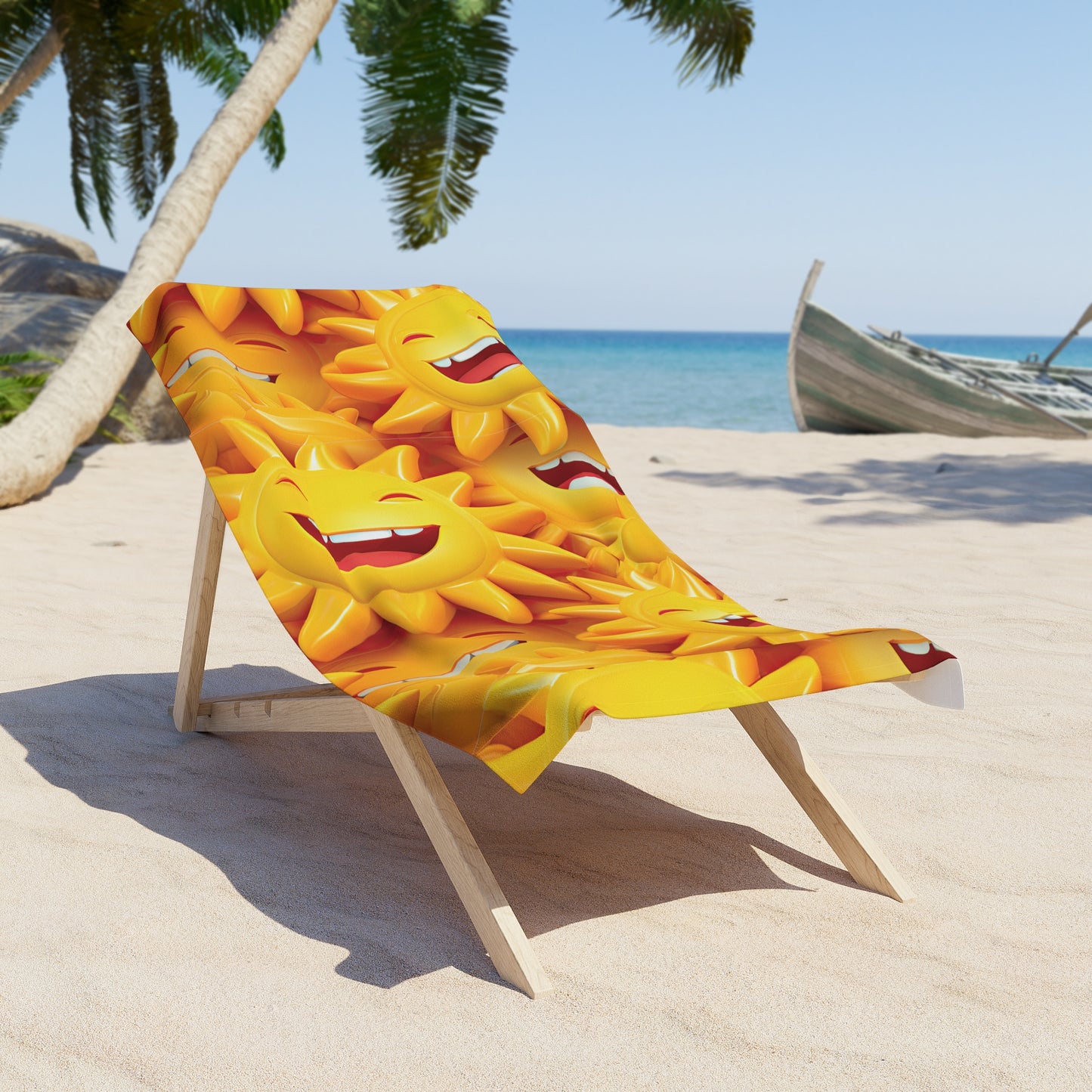 Happy Sunshine Beach Towel