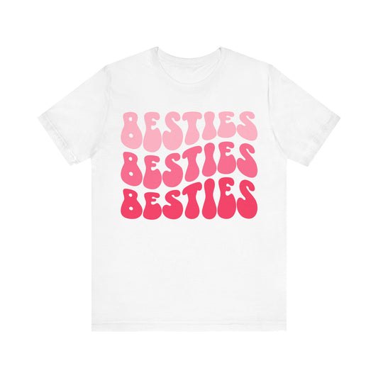 Besties shirt, Galentines, Gift for best friends, Pink Besties tee, Valentines Day shirt, Friends, Cute shirt, Trendy, Express delivery