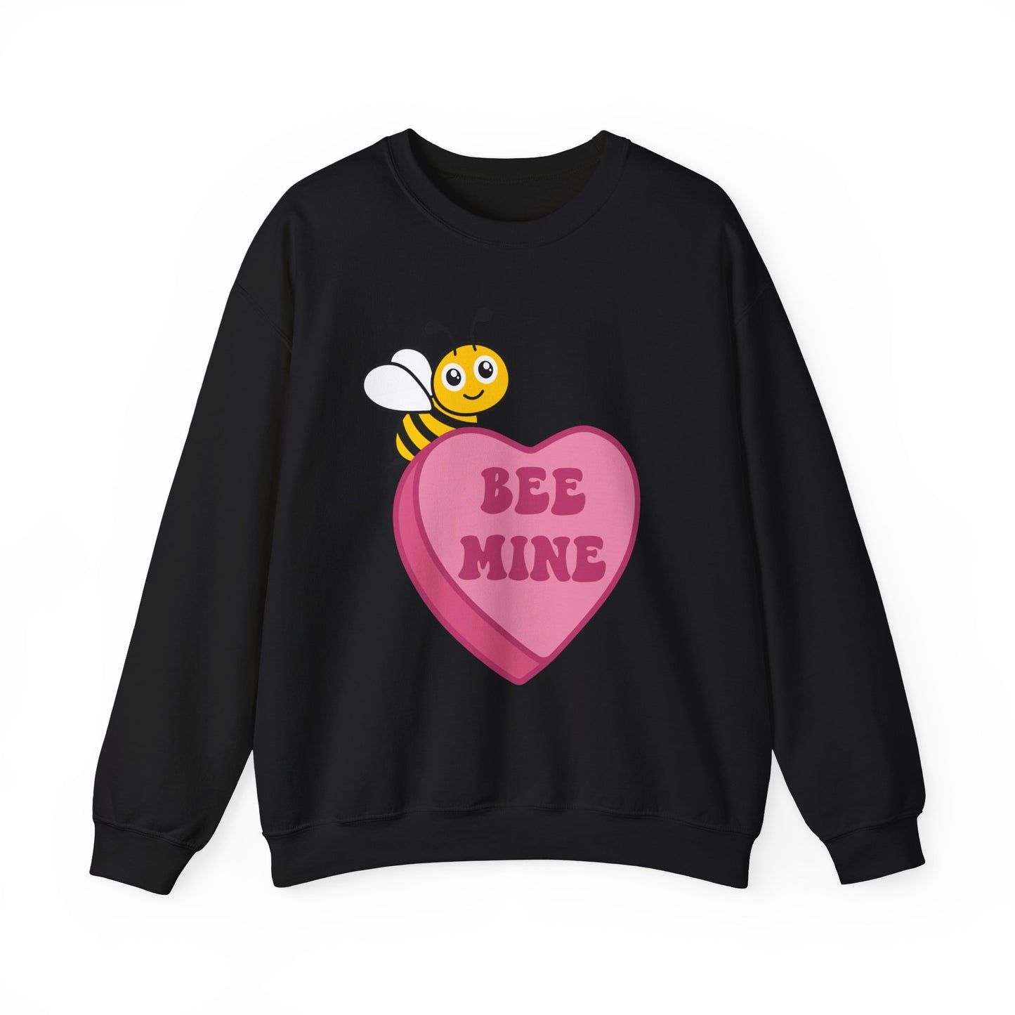 Bee Mine Candy Heart Sweatshirt, Valentines Day, Cute Bee on Conversation Heart, Be Mine, Valentines sweater, Gift for her, trendy shirt