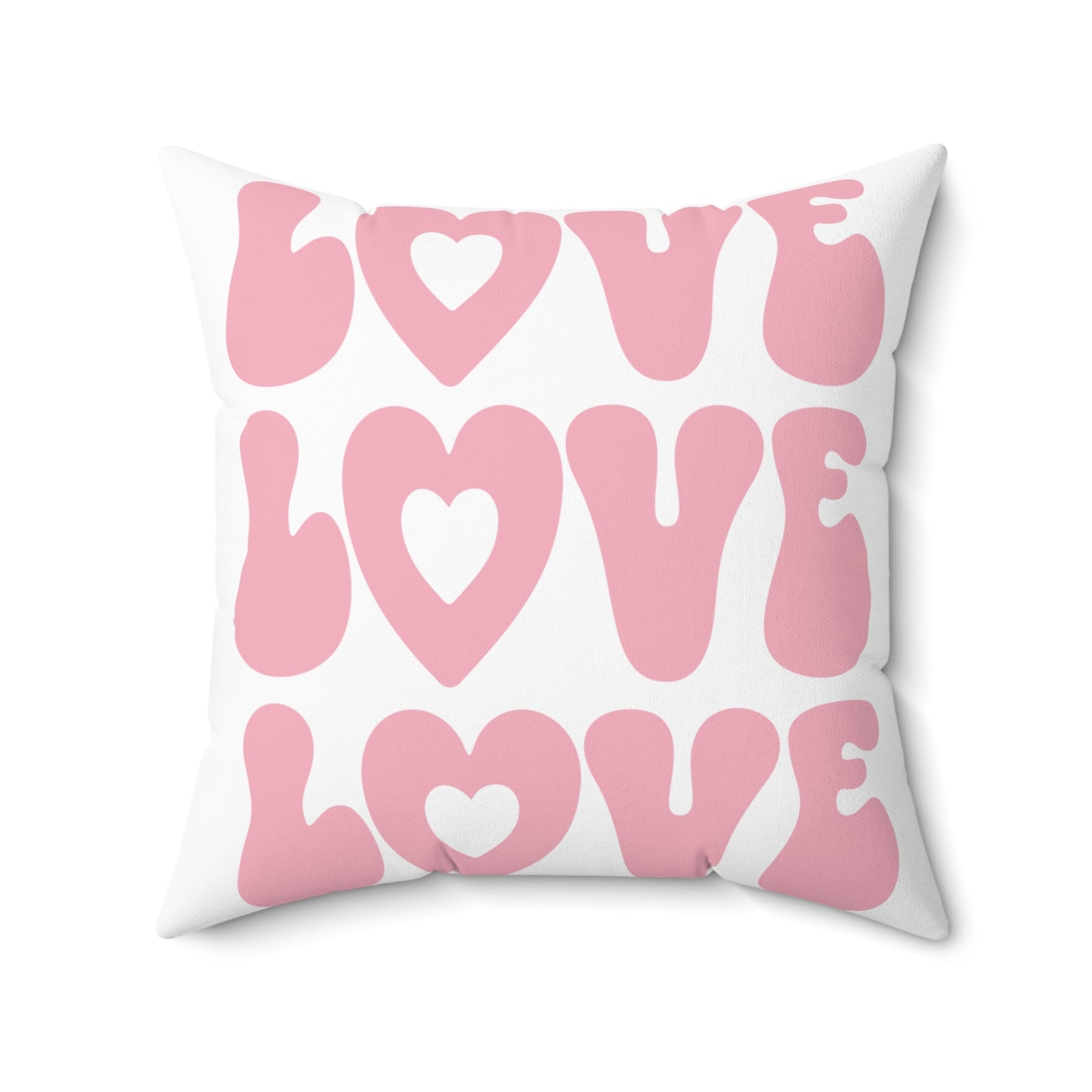 Valentines Day Pink Checkerboard Love Pillow, Cute Pillow, Valentines Day Decor, Love, Gift for wife, girlfriend, mother, Trendy Pillow Pink