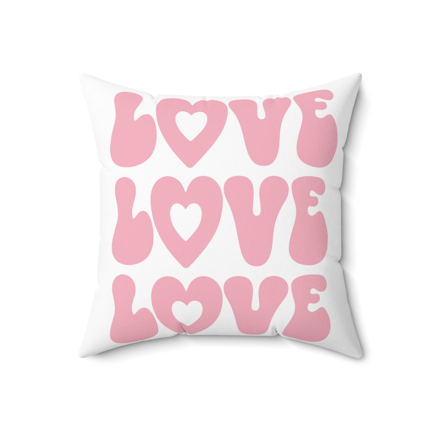 Valentines Day Pink Checkerboard Love Pillow, Cute Pillow, Valentines Day Decor, Love, Gift for wife, girlfriend, mother, Trendy Pillow Pink