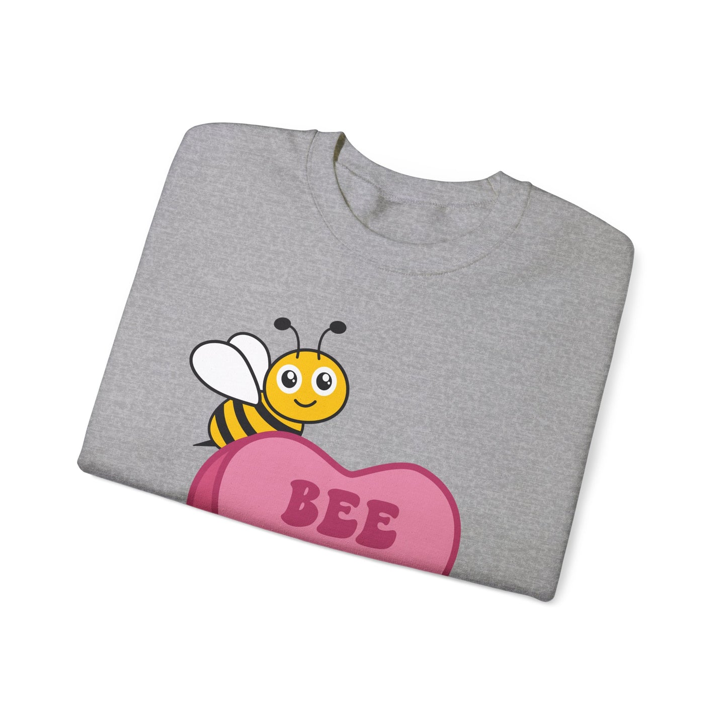 Bee Mine Candy Heart Sweatshirt, Valentines Day, Cute Bee on Conversation Heart, Be Mine, Valentines sweater, Gift for her, trendy shirt