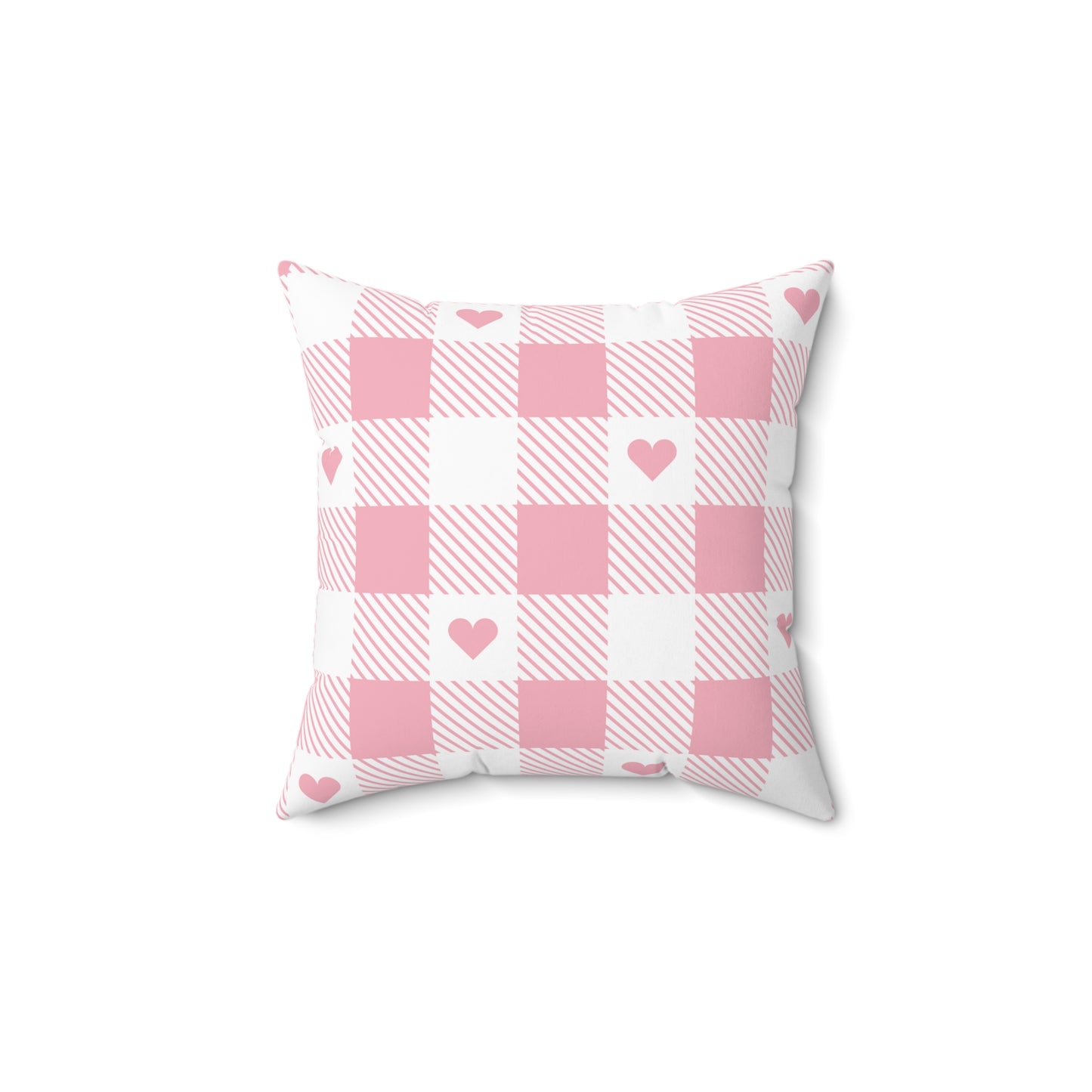 Valentines Day Pink Checkerboard Love Pillow, Cute Pillow, Valentines Day Decor, Love, Gift for wife, girlfriend, mother, Trendy Pillow Pink