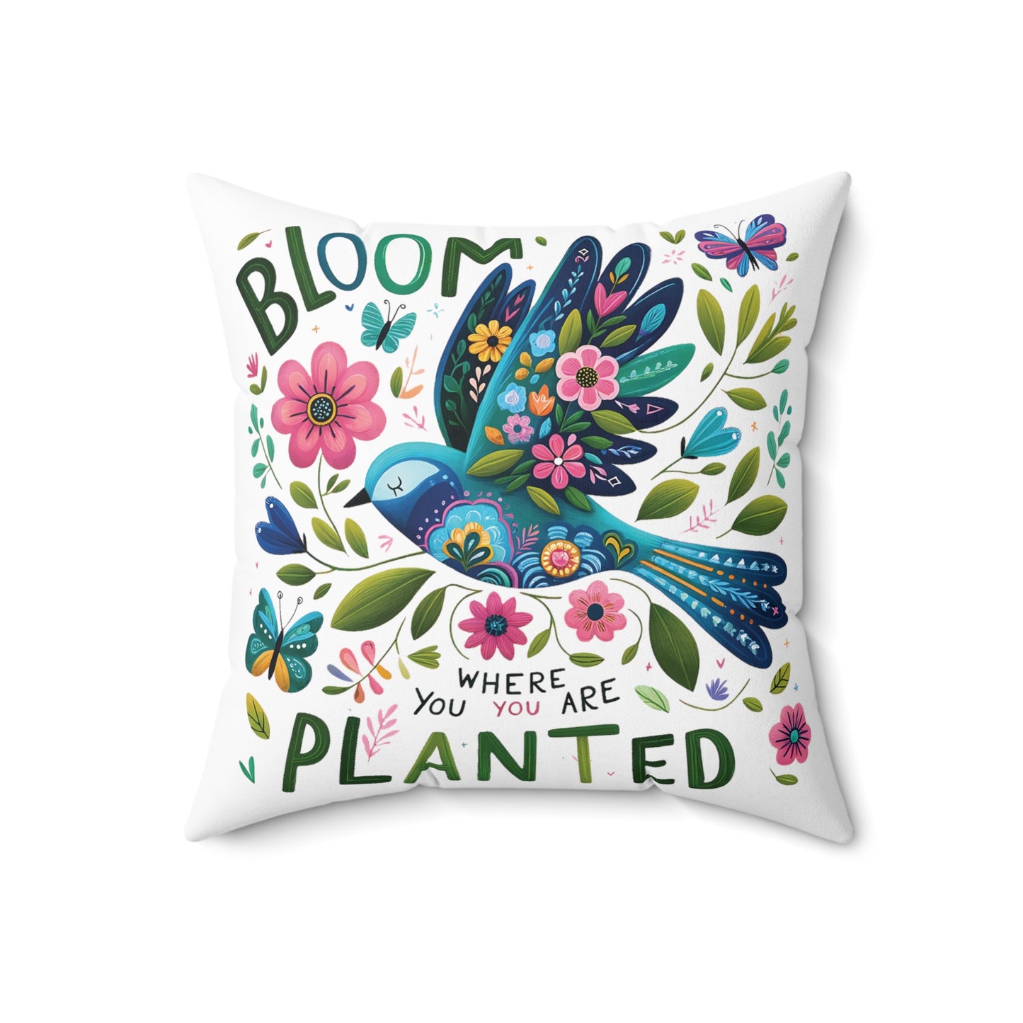 Spun Polyester Square Pillow