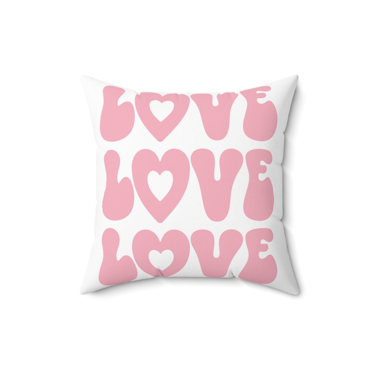 Valentines Day Pink Checkerboard Love Pillow, Cute Pillow, Valentines Day Decor, Love, Gift for wife, girlfriend, mother, Trendy Pillow Pink