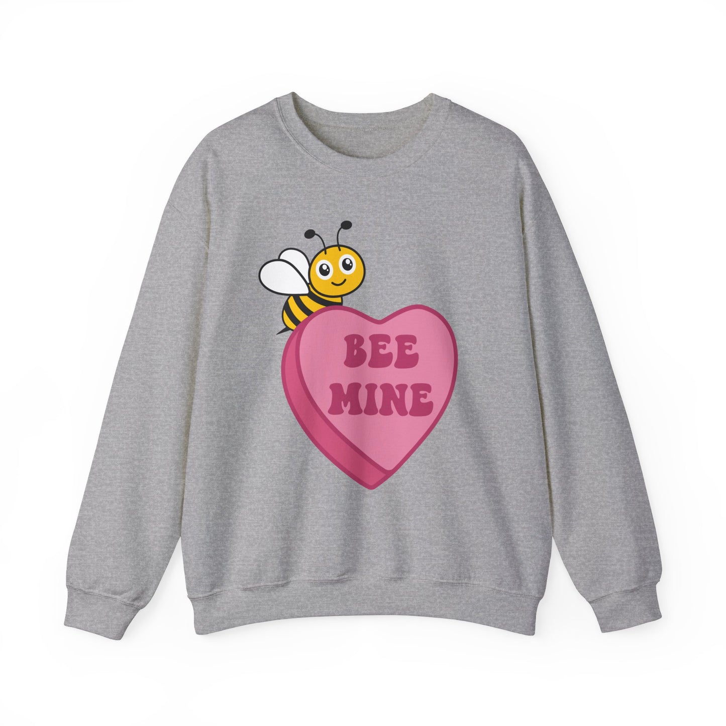 Bee Mine Candy Heart Sweatshirt, Valentines Day, Cute Bee on Conversation Heart, Be Mine, Valentines sweater, Gift for her, trendy shirt