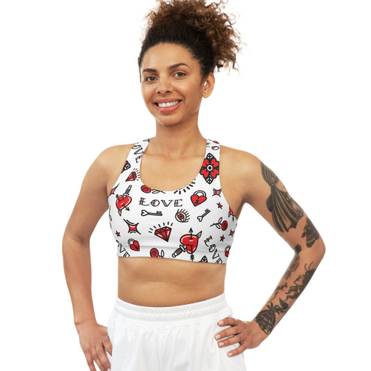 Old school love Seamless Sports Bra