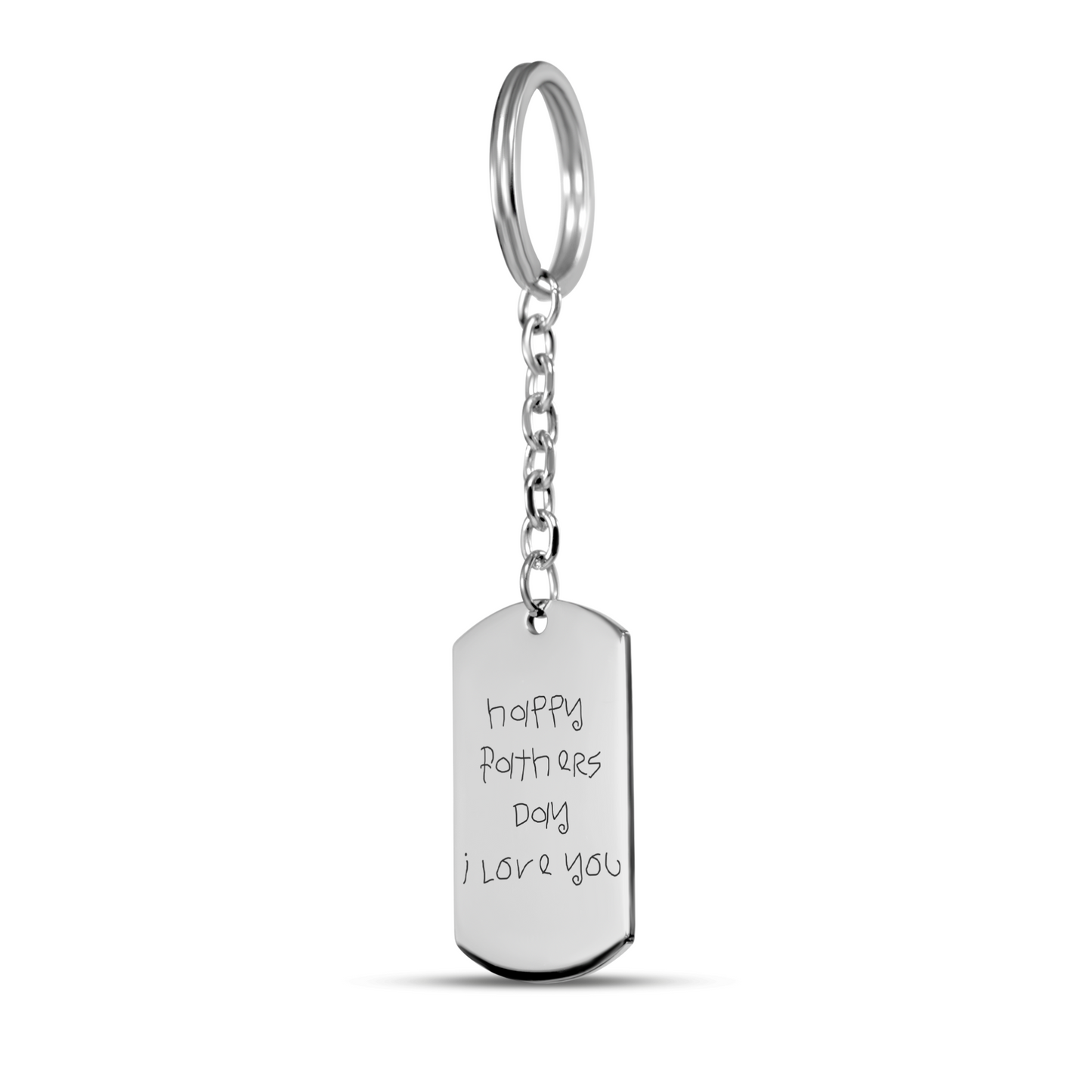 Golf Lovers Fathers Day Gift Children's Drawing Dad Keychain